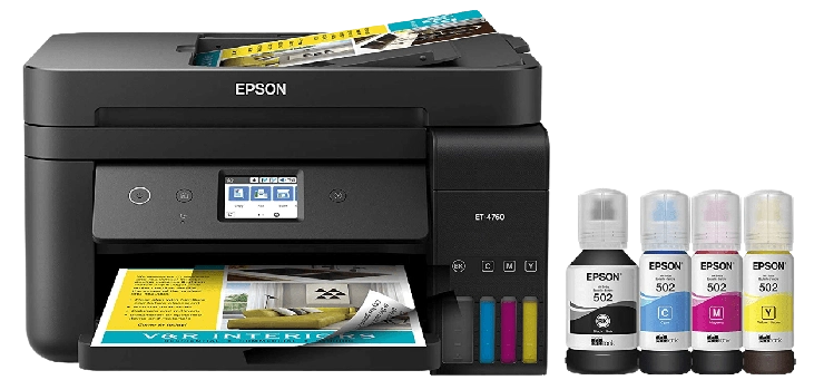 Epson EcoTank ET-4760 wireless sublimation printer for mugs