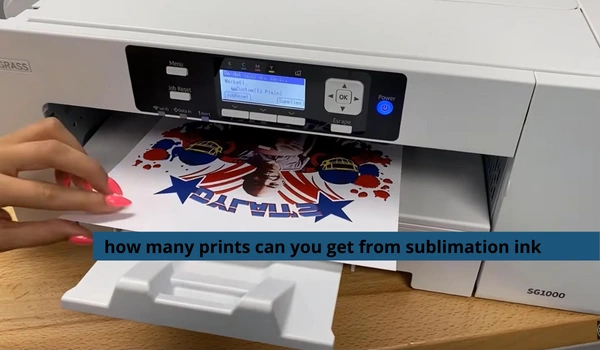 how many prints can you get from sublimation ink