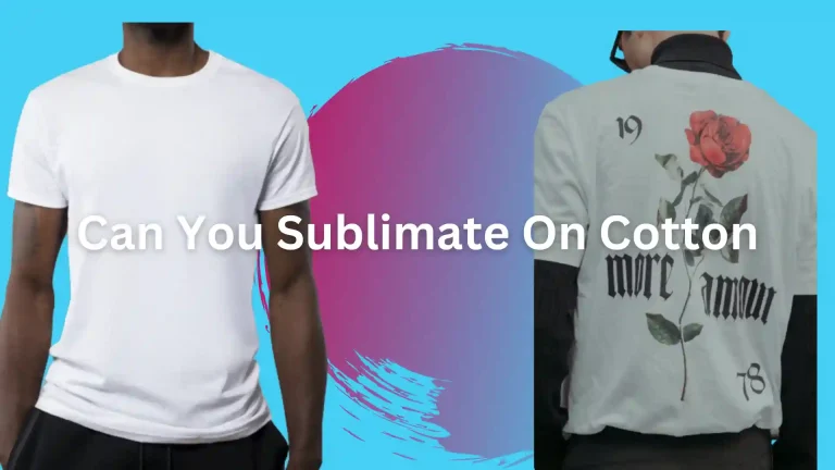 can you sublimate on cotton